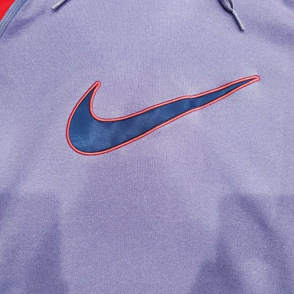 Nike Therma Fit Woman Long Sleeve Pullover Hoodie Sz.Small Purple and Pink - Picture 2 of 11